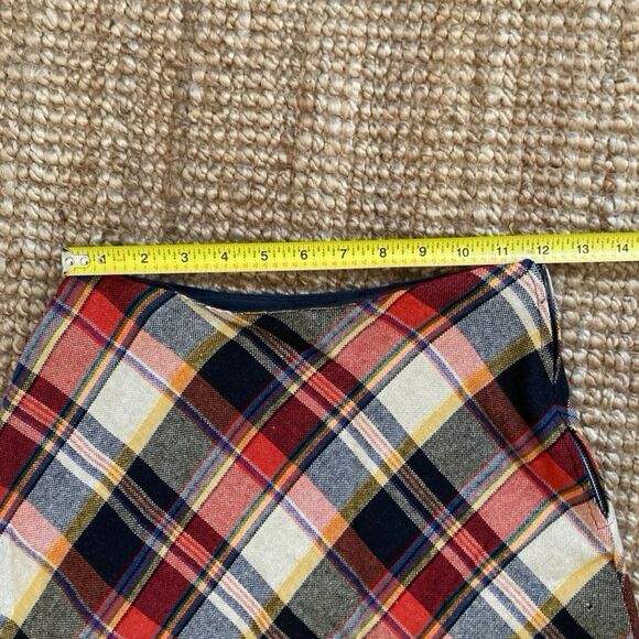 Vintage 70s Plaid A-line Maxi Skirt - Picture 7 of 9